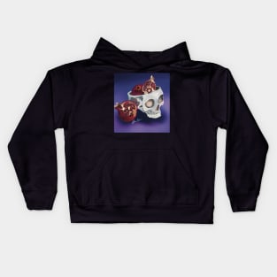 Pomegranate Skull Kids Hoodie